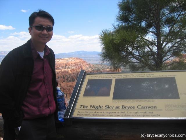 David next to The Night Sky at Bryce Canyon sign.jpg
