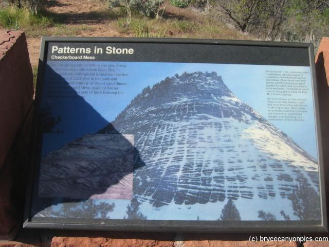 Checkerboard Mesa sign in Zion National Park.jpg
